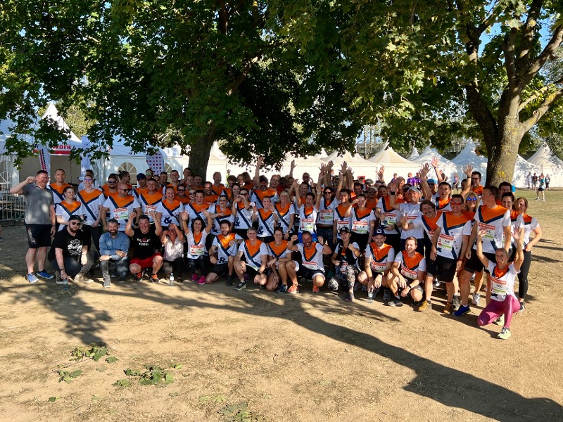 Laufteam bei Firmenlauf