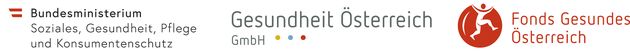 Logo Fonds Gesundes Österreich, Bundesministerium und Gesundheit Österreich GmbH